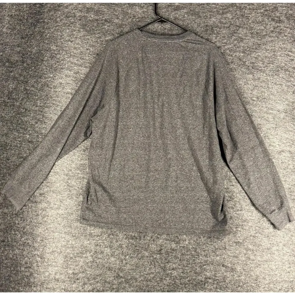 Banana Republic Sweater Pullover Men XL Gray Knit Long Sleeve Crew Neck Cotton